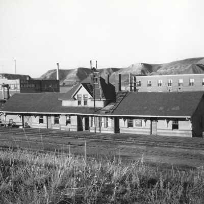 Photograph, CNR Station at Drumheller, Alberta.