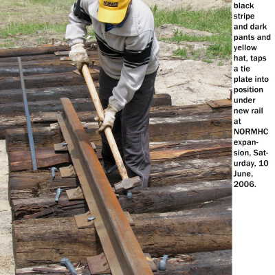 Photograph, NORMHC Track Laying.