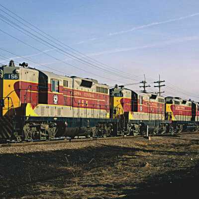 Photograph, Algoma Central Locomotive 156, Steelton, 1972.