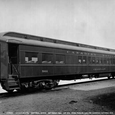 Photograph, Canadian National Railways (CNR) Steel Parlor Car 562.
