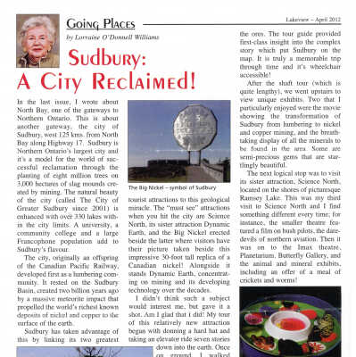 "Sudbury: A City Reclaimed!" by Lorraine O'Donnell Williams