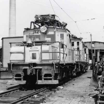 Photograph, INCO General Electric Locomotive 121.