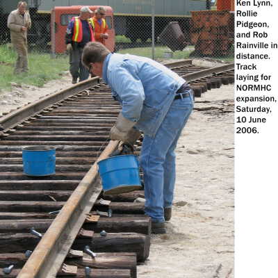 Photograph, NORMHC Track Laying.