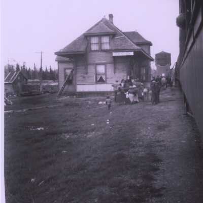Photograph, CNR Station at Calstock, Ontario, June 7th 1943.