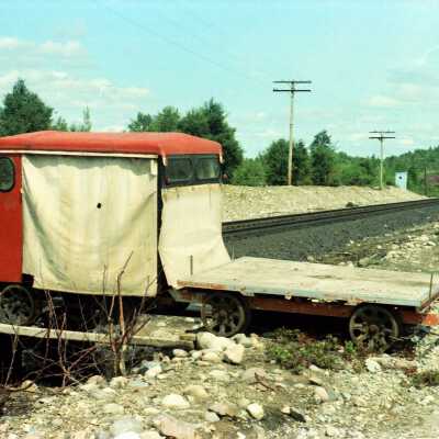 Photograph, CN Speeder Capreol ON July 1980.