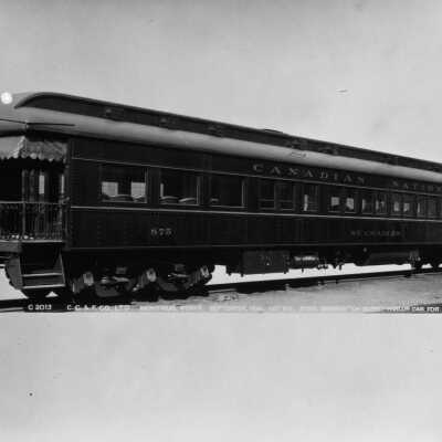 Photograph, Canadian National Railways (CNR) Steel-Observation-Buffet-Parlor Car 875.