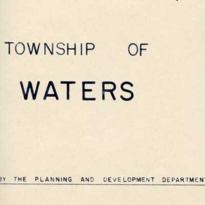 Township Map, Waters.