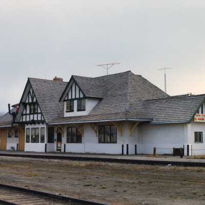 Photograph, CNR Station at Vegreville, Alberta.