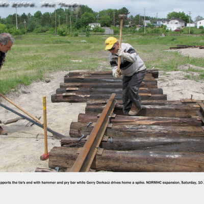 Photograph, NORMHC Track Laying.