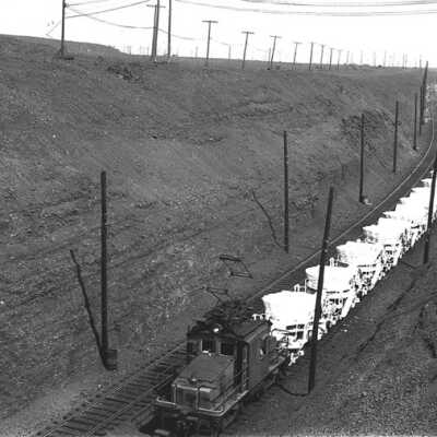 Photograph, INCO Loco #111 & Slag.