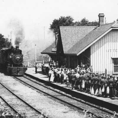 Photograph, CNR Utterson Station, Utterson, Ontario.