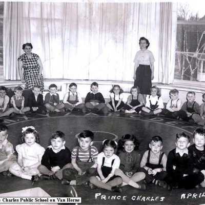 Photograph, Sudbury, Kindergarten at Prince Charles School, April 1950
