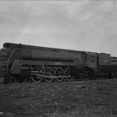Photograph, Royal Train Locomotive Canadian National Railways (CNR) 6400.