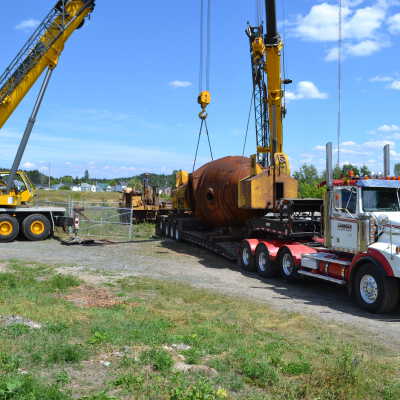 Photograph, NORMHC, Hot Metal Car Move into Prescott Park.