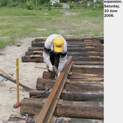 Photograph, NORMHC Track Laying.