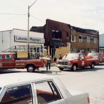 Photograph, Capreol Hardware Store Fire, May 2nd 1986.