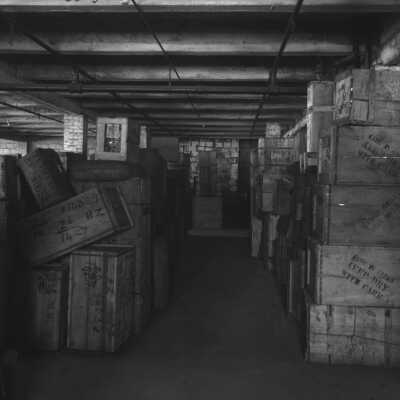 Photograph, Canadian National Railways (CNR) terminal warehouse.