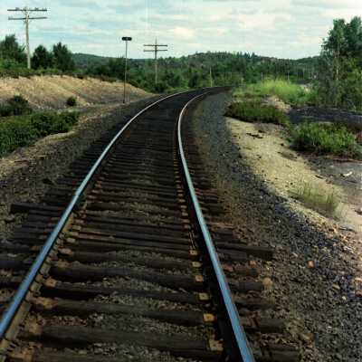 Photograph, CN track near capreol ON July 1980.