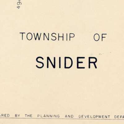 Township Map, Snider.