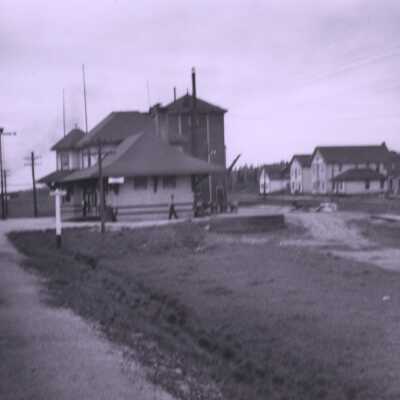 Photograph, CNR Station at Oba, Ontario, June 2nd 1943.
