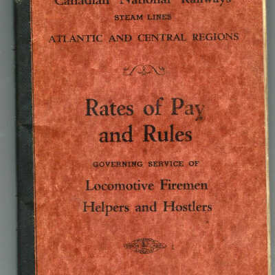 Rates and Rules of Pay
Locomotive Firemen, Helpers and Hostlers