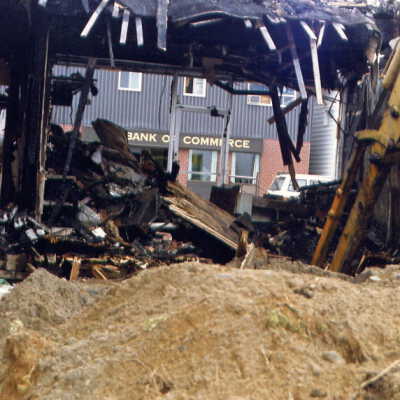 Photograph, Capreol Hardware Store Fire, May 2nd 1986.