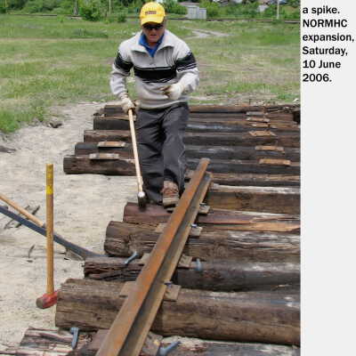 Photograph, NORMHC Track Laying.