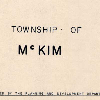 Township Map, McKim.