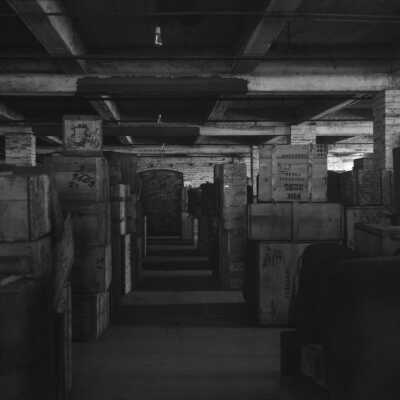 Photograph, Canadian National Railways (CNR) terminal warehouse.