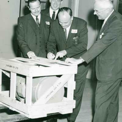 Photograph, Opening Ceremony for CN Rail Express Service, Guelph, Ontario.