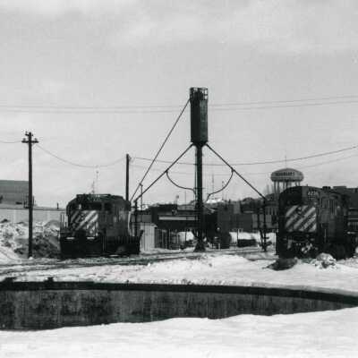 Photograph, Canadian Pacific Locomotives, Sudbury, Ontario.