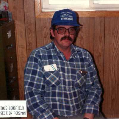 Photograph, Dale Longfield, Section Foreman.