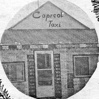 Newspaper Advertisement, Capreol Taxi.