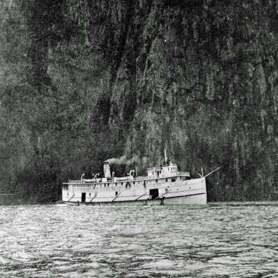 Photograph - Ship on the north shore of Lake Superior, near Michipicoten