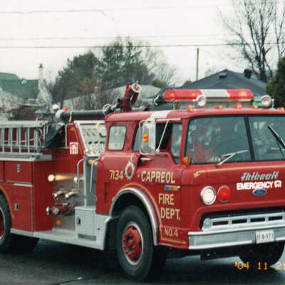 Photograph - Capreol Fire Department fire truck no. 7134