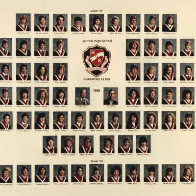 Capreol High School Graduating Class Photos, 1986