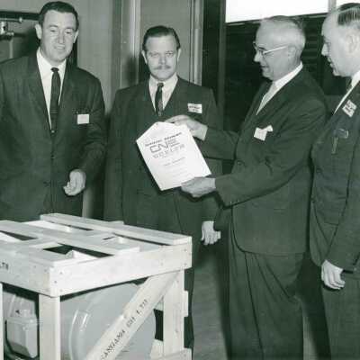 Photograph, Opening Ceremony for CN Rail Express Service, Guelph, Ontario.
