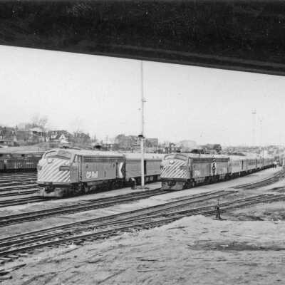 Photograph, Canadian Pacific Locomotives, Sudbury, Ontario.