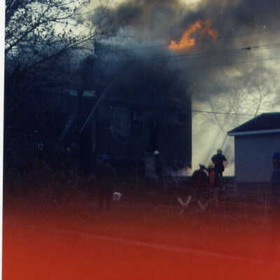 Photograph, Capreol Hardware Store Fire, May 2nd 1986.