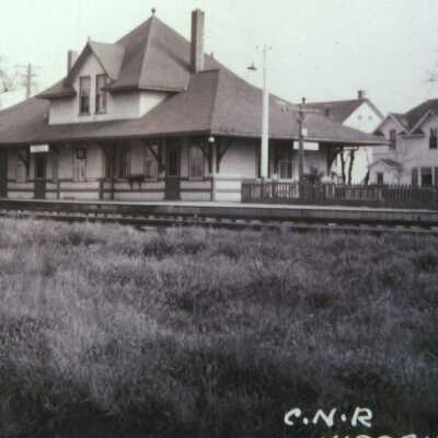 Photograph, CNR Station at Lloydminster.