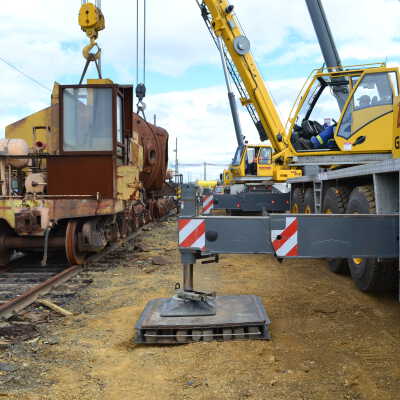 Photograph, NORMHC, Hot Metal Car move from INCO to Prescott Park.