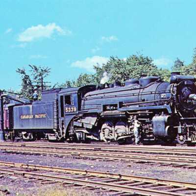 Photograph, Postcard, Canadian Pacific 5339, Mattawamkeag, Maine, USA, 1951.