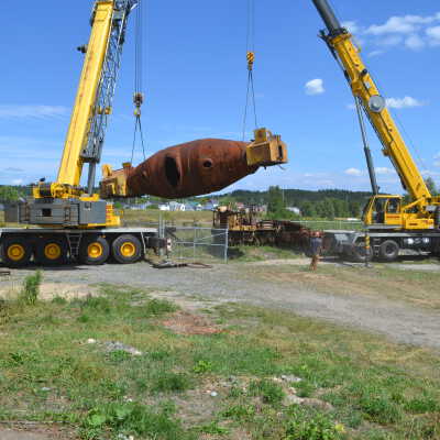 Photograph, NORMHC, Hot Metal Car Move into Prescott Park.