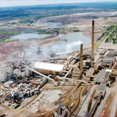 Photograph, Falconbridge smelter looking south-southeast
