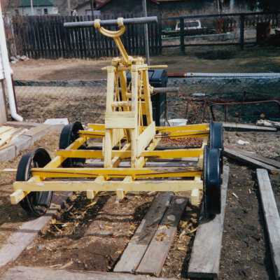 Photograph- Yellow Handcar
