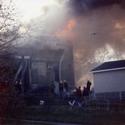 Photograph, Capreol Hardware Store Fire, May 2nd 1986.