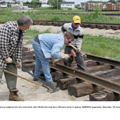 Photograph, NORMHC Track Laying.
