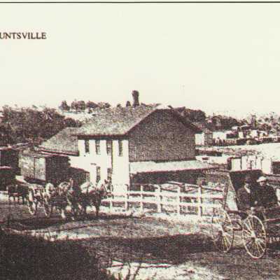 Photograph, CNR Huntsville Station, Huntsville, Ontario.