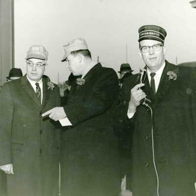 Photograph, Opening Ceremony for CN Rail Express Service, Guelph, Ontario.