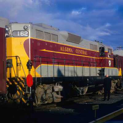 Photograph, Algoma Central Locomotive 162, Sault Ste Marie, 1966.